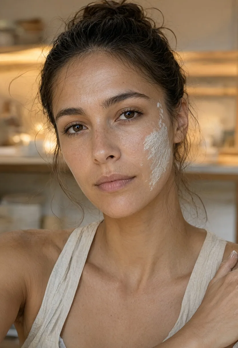 Woman Potter with Clay Dust