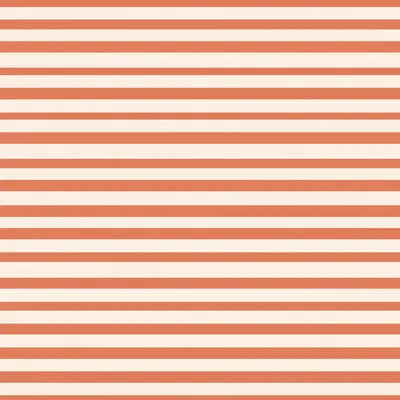 Bold Horizontal Stripes in Terracotta and Cream