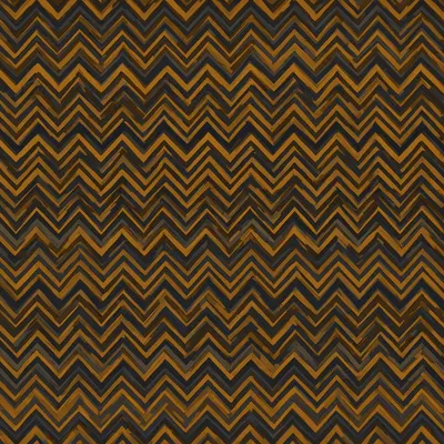 Chevron Zigzag Pattern in Ochre and Charcoal