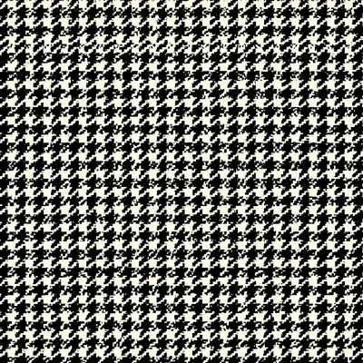 Houndstooth Pattern in Black and Ivory