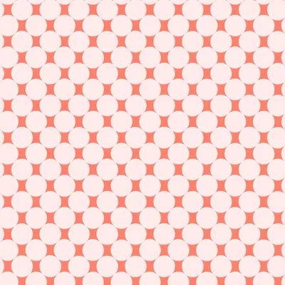 Even Circle Grid in Coral