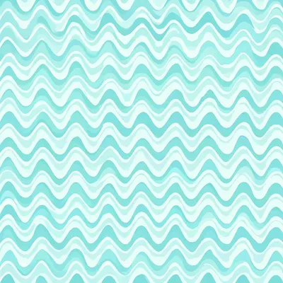 Wavy Lines Pattern in Teal