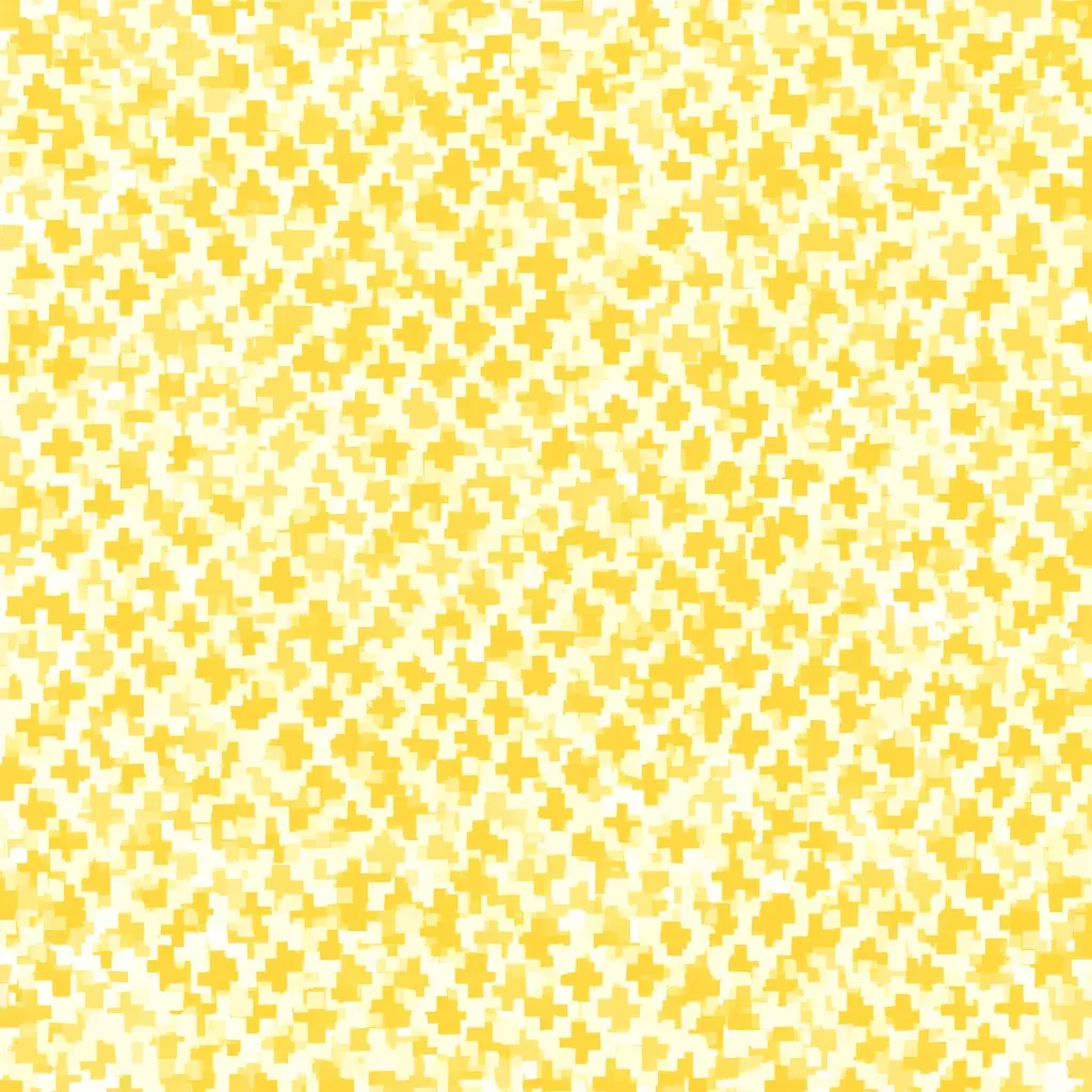 Plus Sign Grid in Mustard