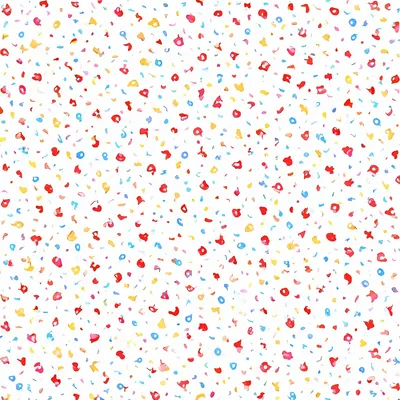 Memphis Shapes Pattern in Primary Colours