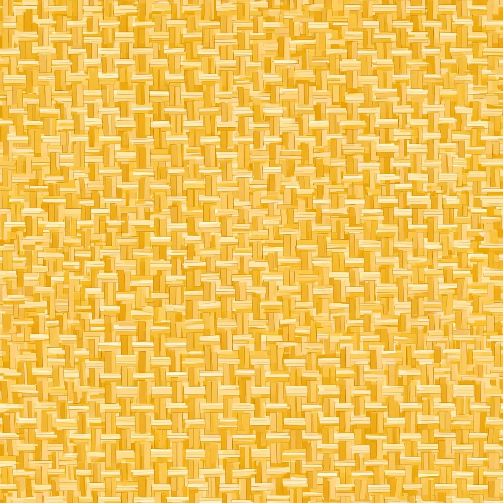 Basket Weave Pattern in Ochre
