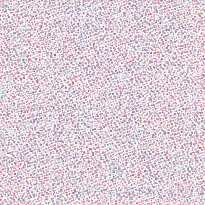 Risograph Dots in Coral and Blue