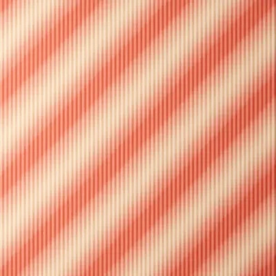 Ticking Stripe in Red and Natural