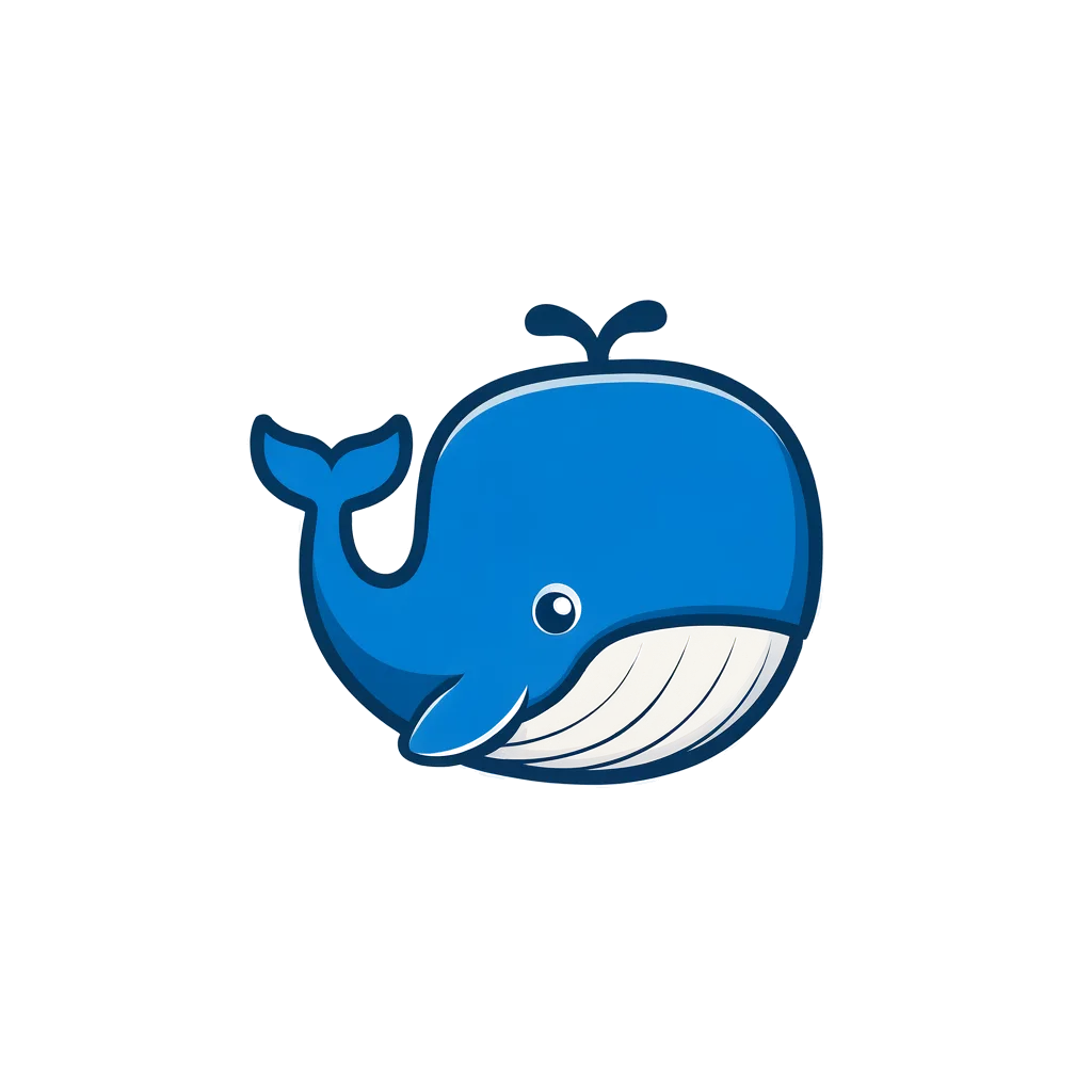 Whale Mascot Logo