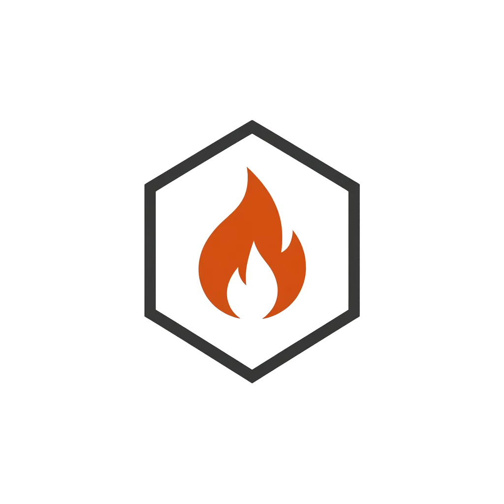 Flame Hexagon Mark