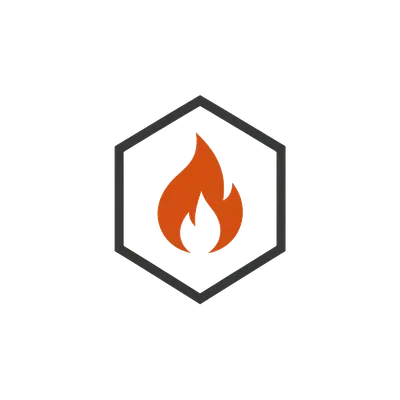 Flame Hexagon Mark