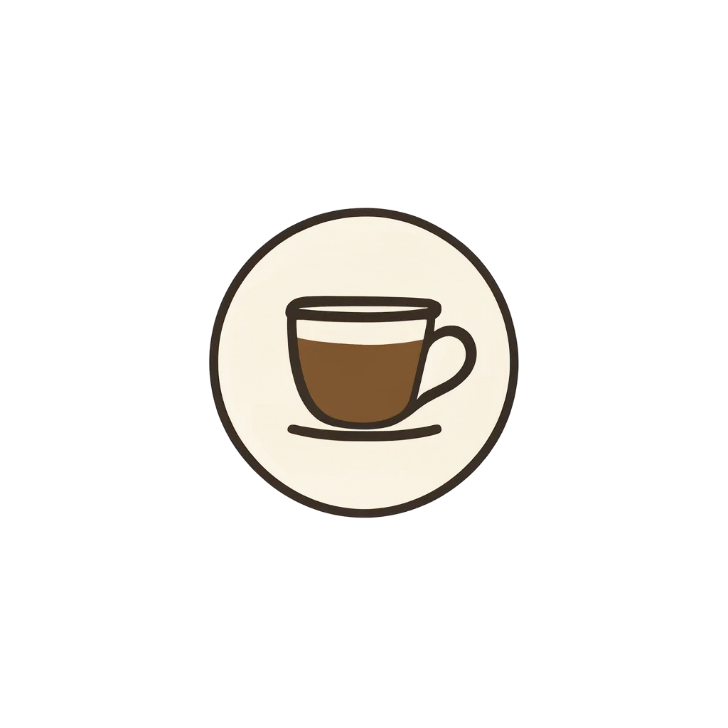 Coffee Cup Badge