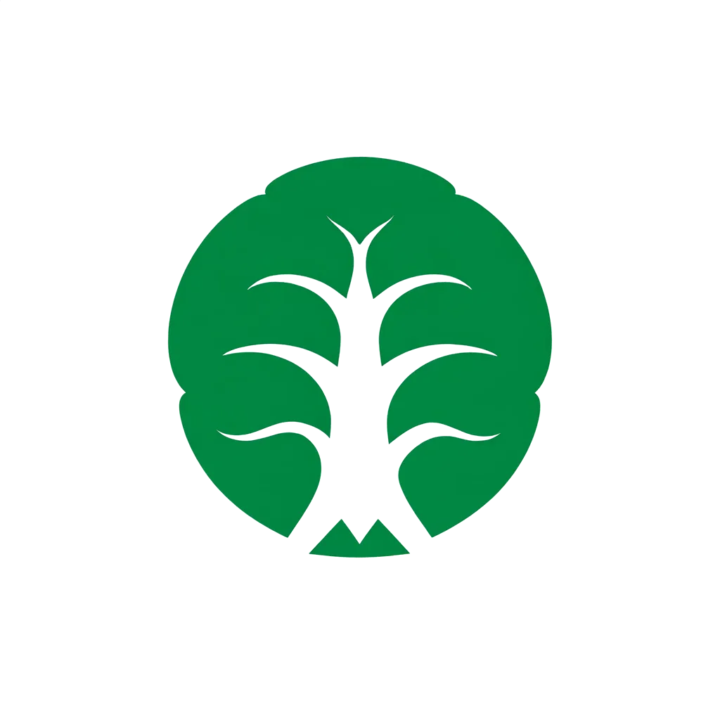 Tree Negative Space Mark