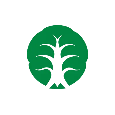 Tree Negative Space Mark