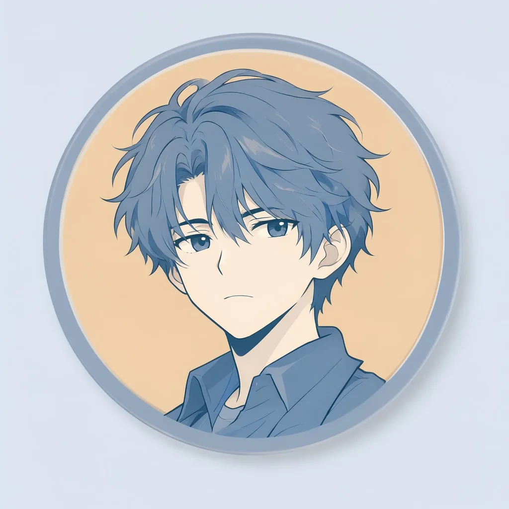 Anime Boy Avatar Badge