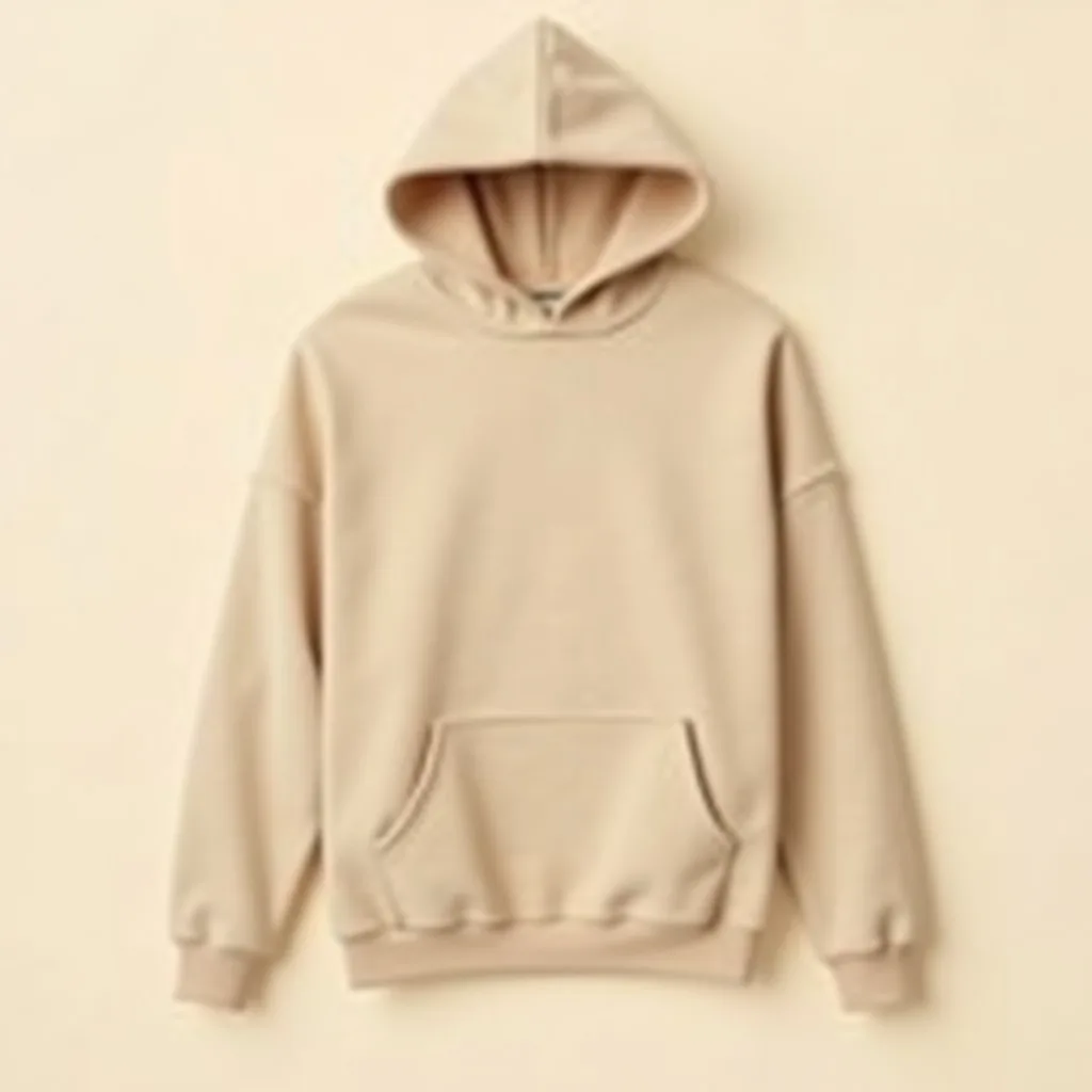 Blank Oversized Hoodie in Sand