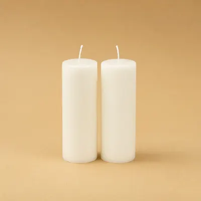 Blank Candles Pair