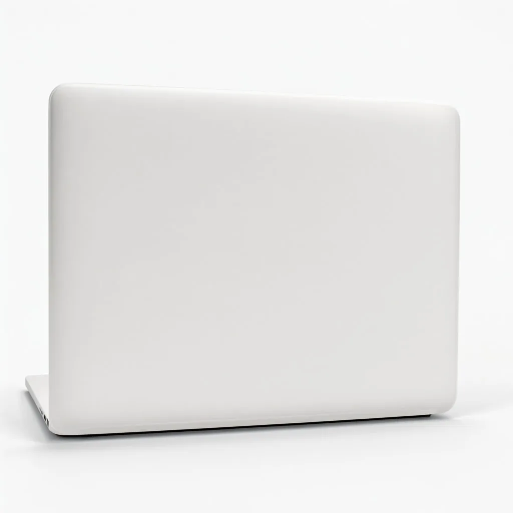 Blank Laptop Back View