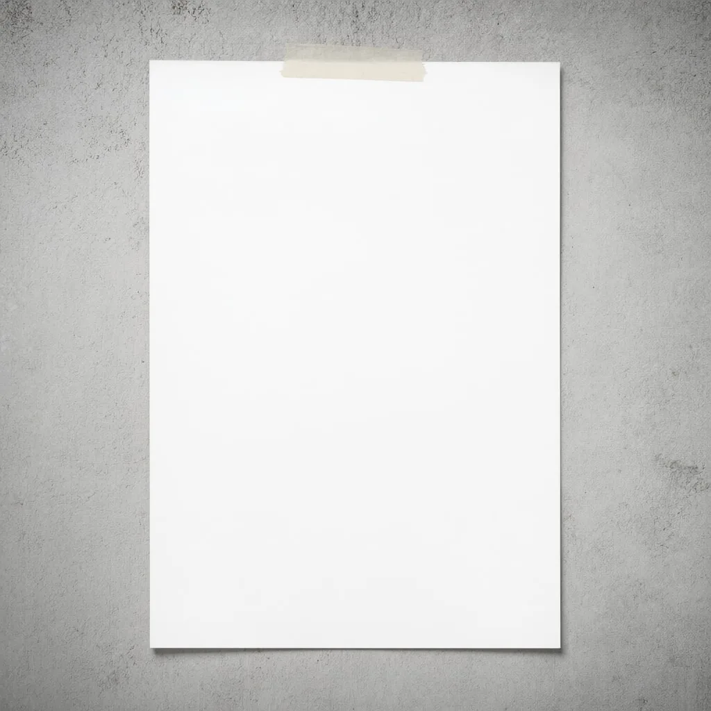 Blank Wall Poster Mockup