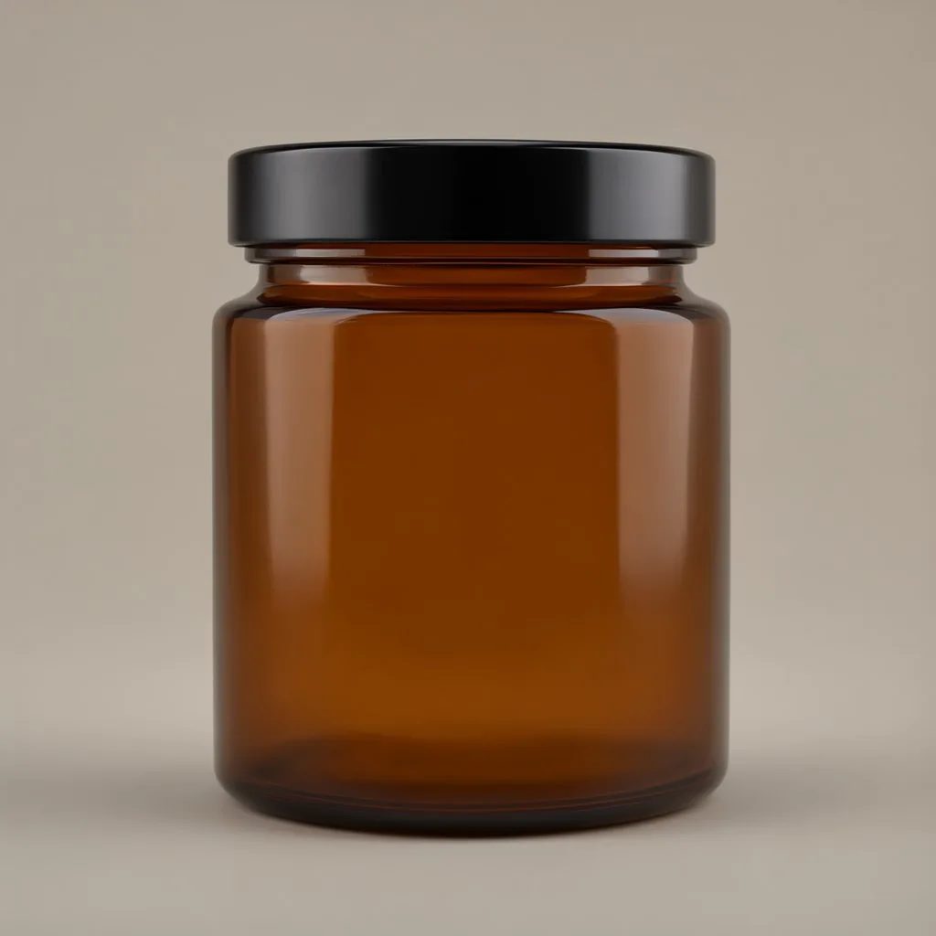 Blank Amber Glass Jar