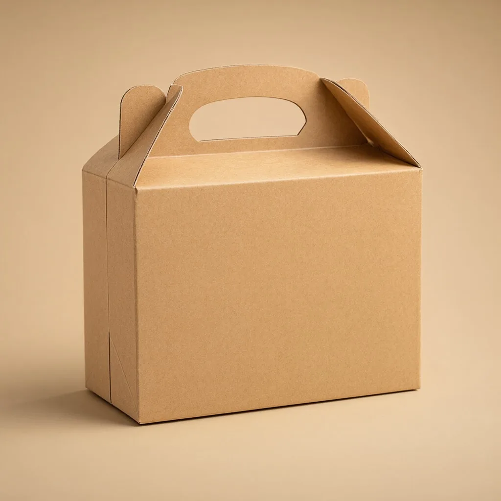 Blank Takeaway Box with Handle