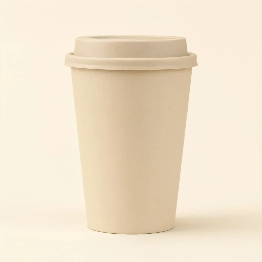 Blank Beige Coffee Cup