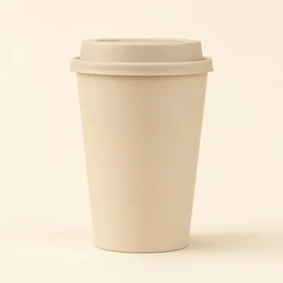 Blank Beige Coffee Cup