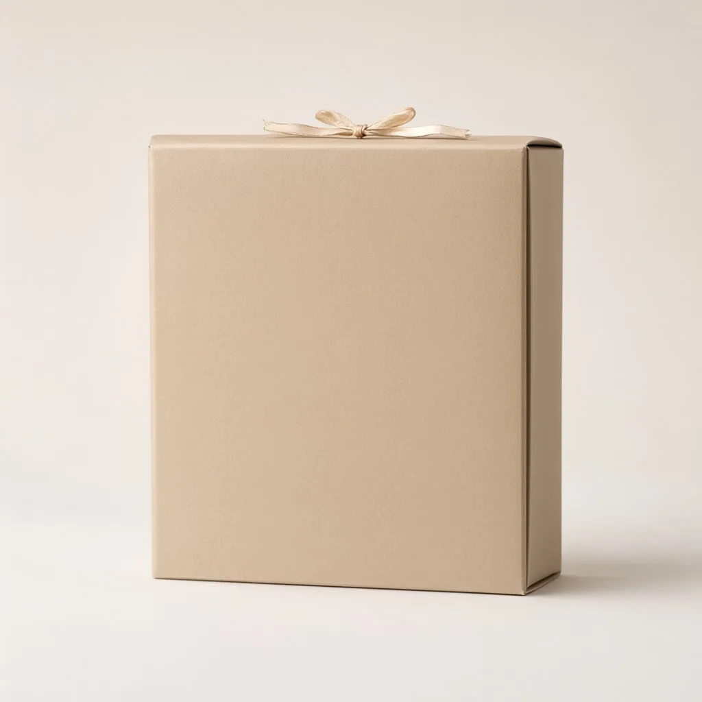 Blank Gift Box with Ribbon