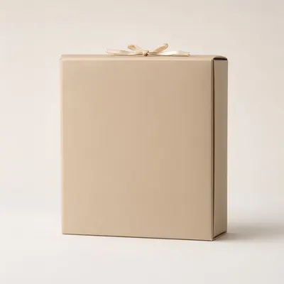 Blank Gift Box with Ribbon