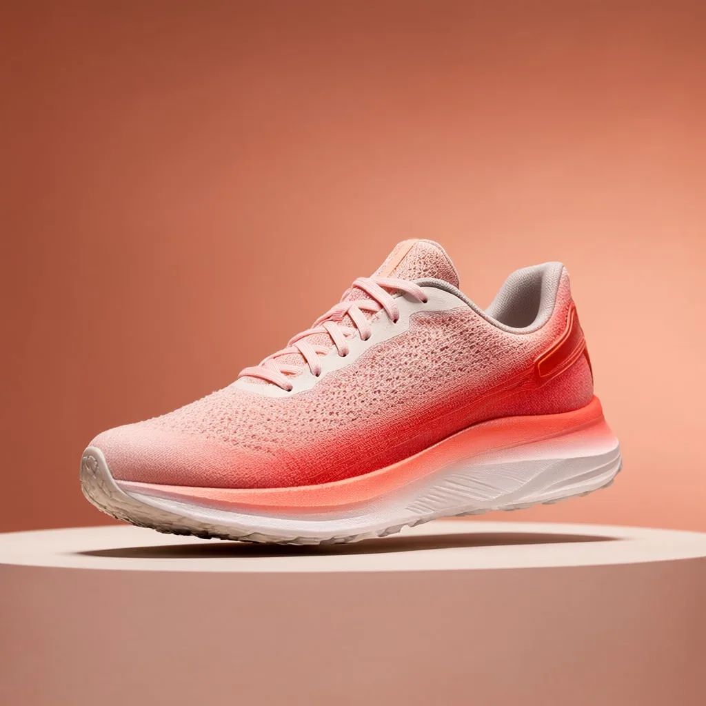 Running Shoe on a Coloured Pedestal