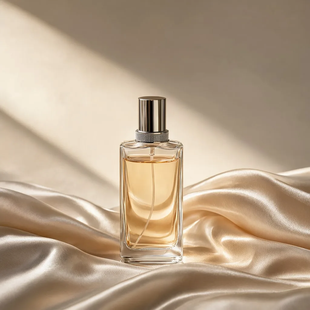 Perfume Bottle on Silk