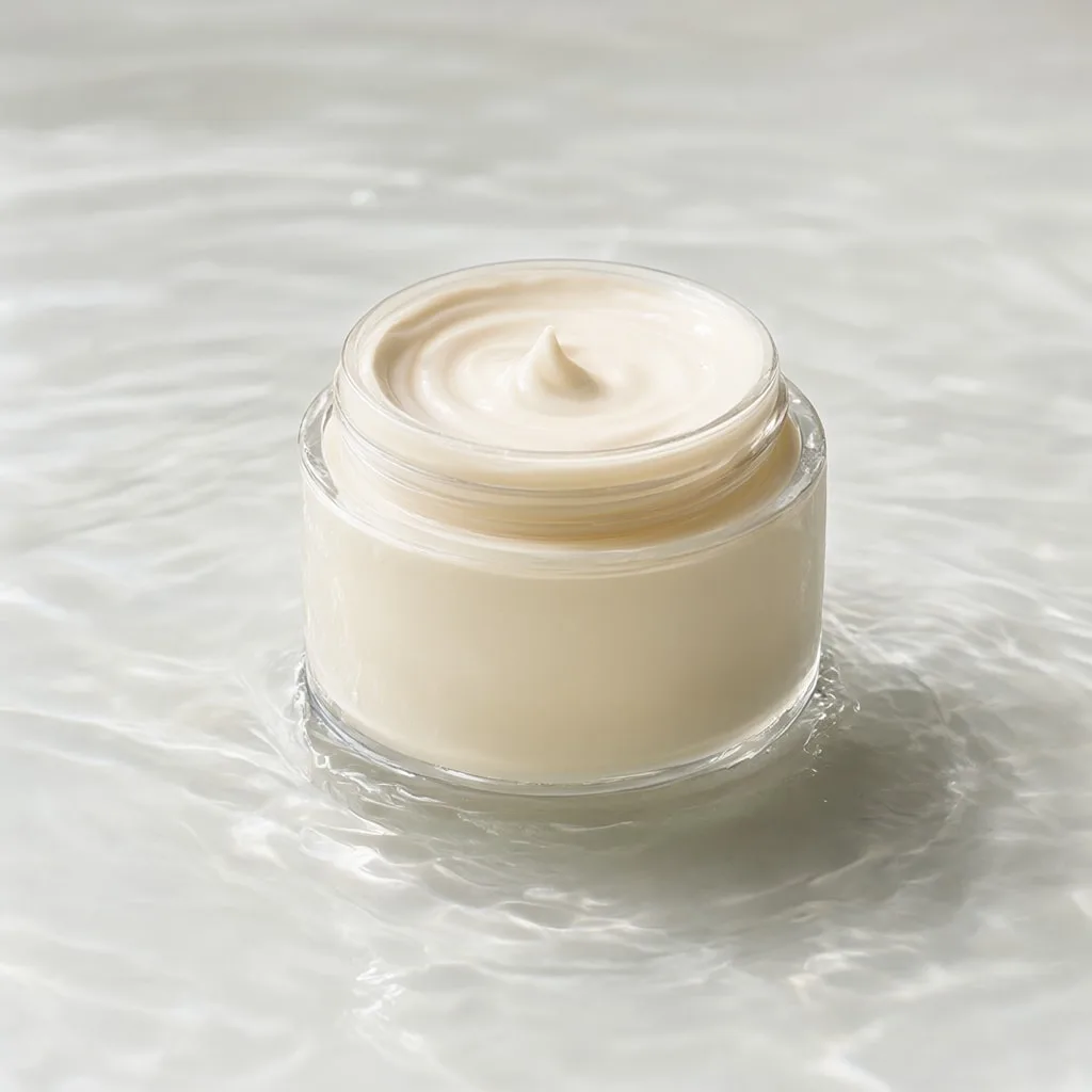 Skincare Jar with Water Ripples