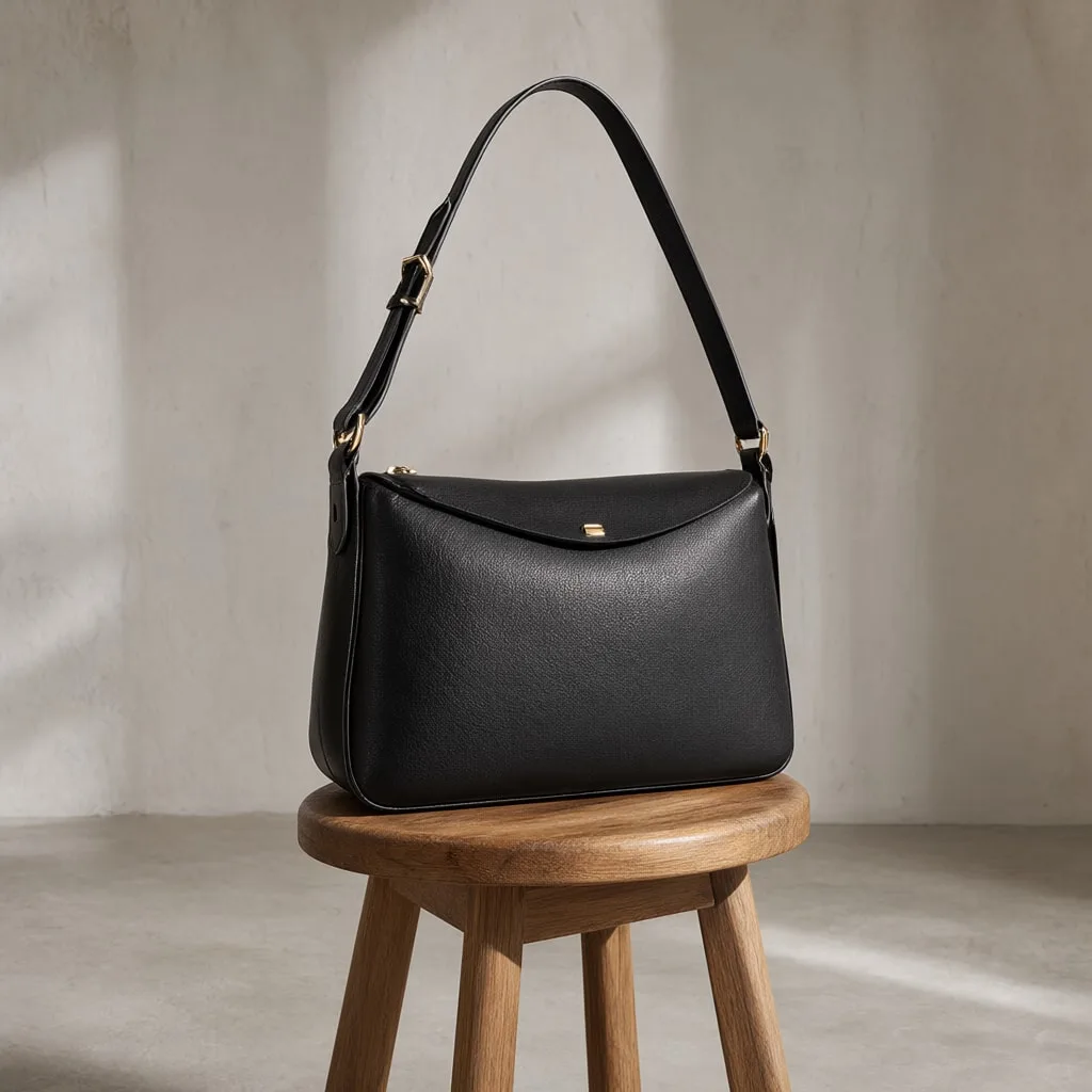 Leather Bag on a Stool