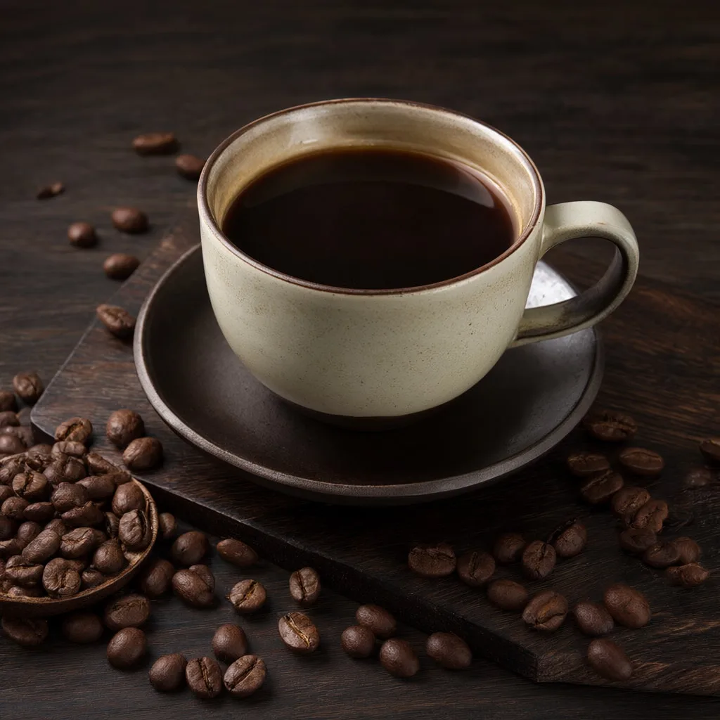 Coffee Cup with Beans