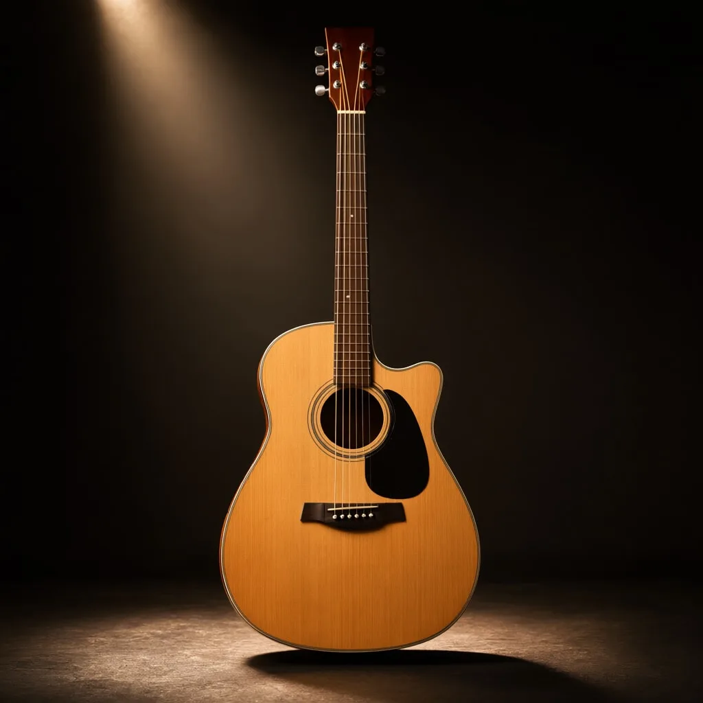 Guitar under a Stage Spot