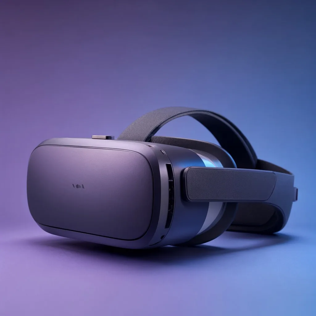 VR Headset on a Gradient Set