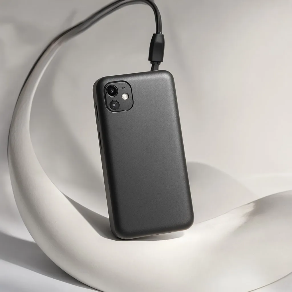 Power Bank with Cable Curve