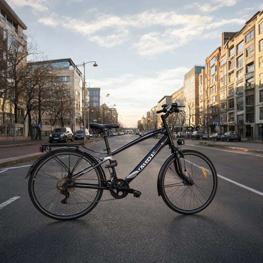 Bicycle in a City Street