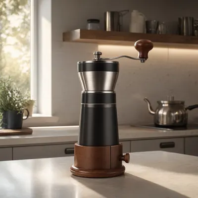 Coffee Grinder on a Counter