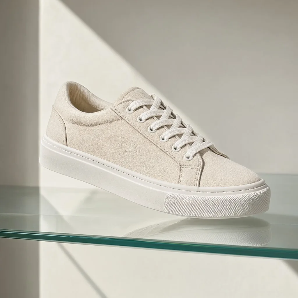 Sneaker on a Glass Shelf