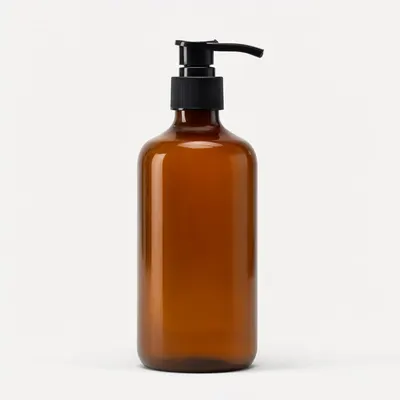 Blank Amber Pump Bottle