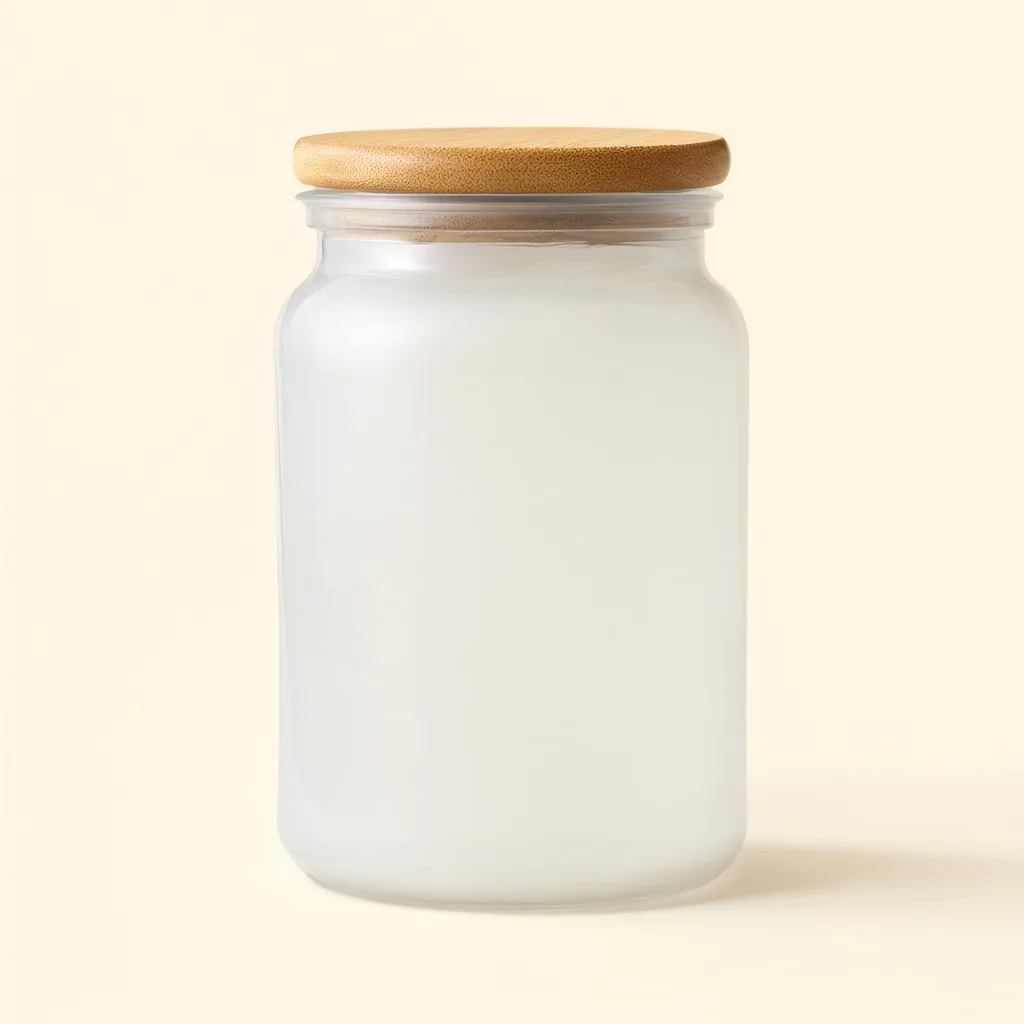 Blank Frosted Glass Jar