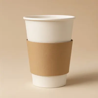 Blank Paper Cup with Sleeve