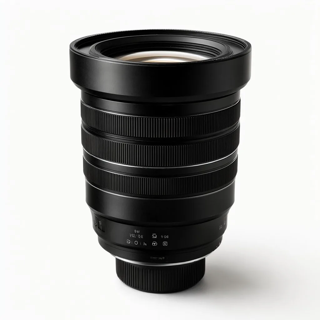 Camera Lens on a Mirror Surface