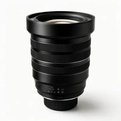 Camera Lens on a Mirror Surface