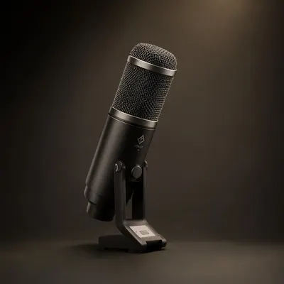 Studio Microphone on a Stand