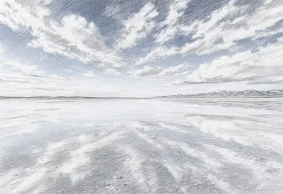Salt Flats สะท้อนท้องฟ้าภายใต้ภาพร่างดินสอท้องฟ้าอันน่าทึ่ง