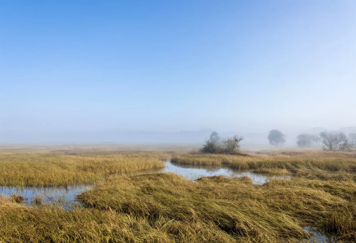 Fog Over A Marsh