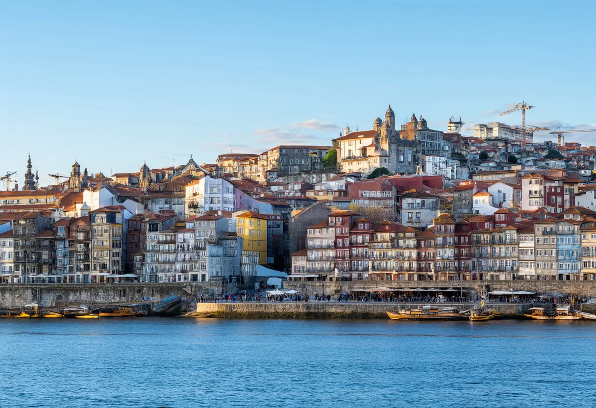 Porto Riverside at blue hour