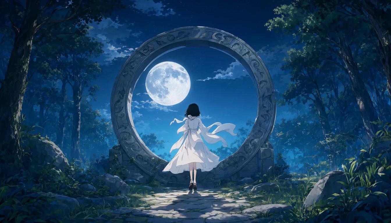Fantasy Moon Gate ในป่าที่มีสัมผัสน้อยที่สุด
