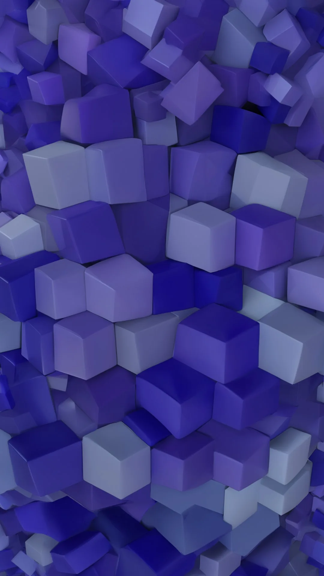 3d Soft Cubes in a deep palette